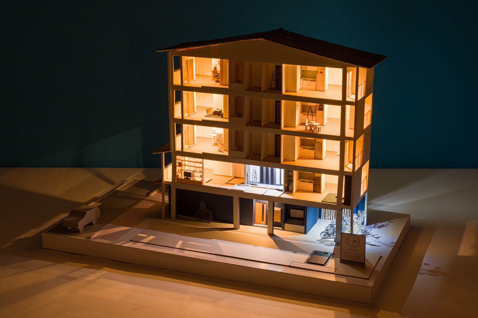 建築模型撮影の作例 — 断面模型